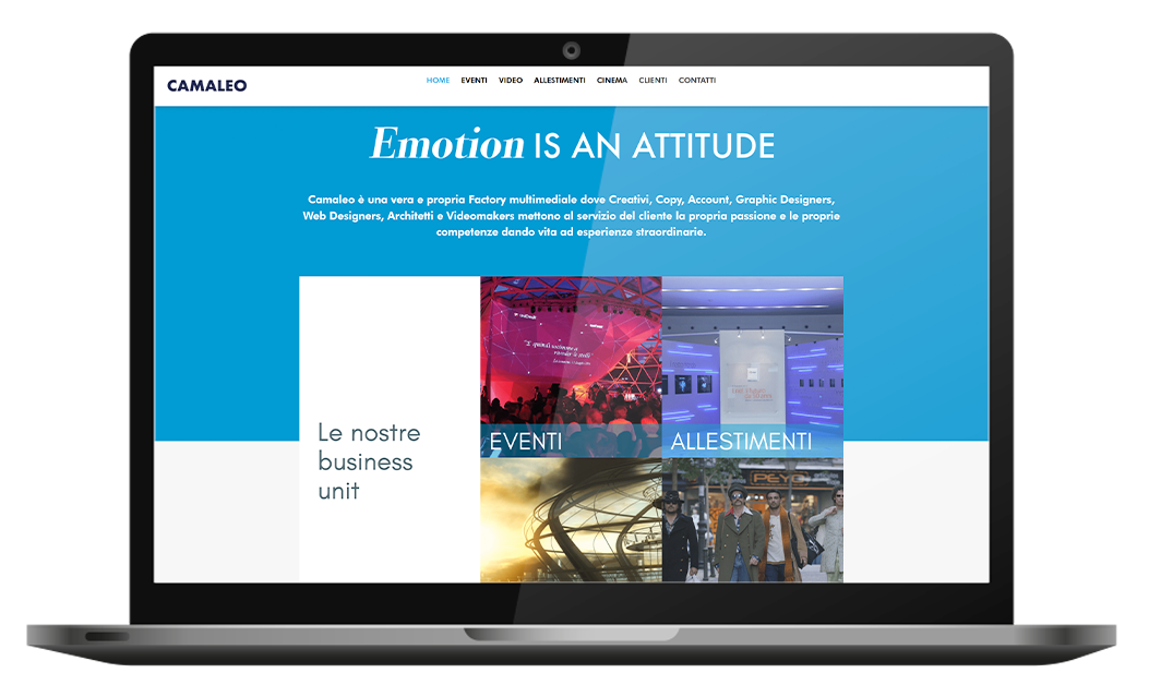 camaleo eventi sito internet agenzia web agency roma italia nabla